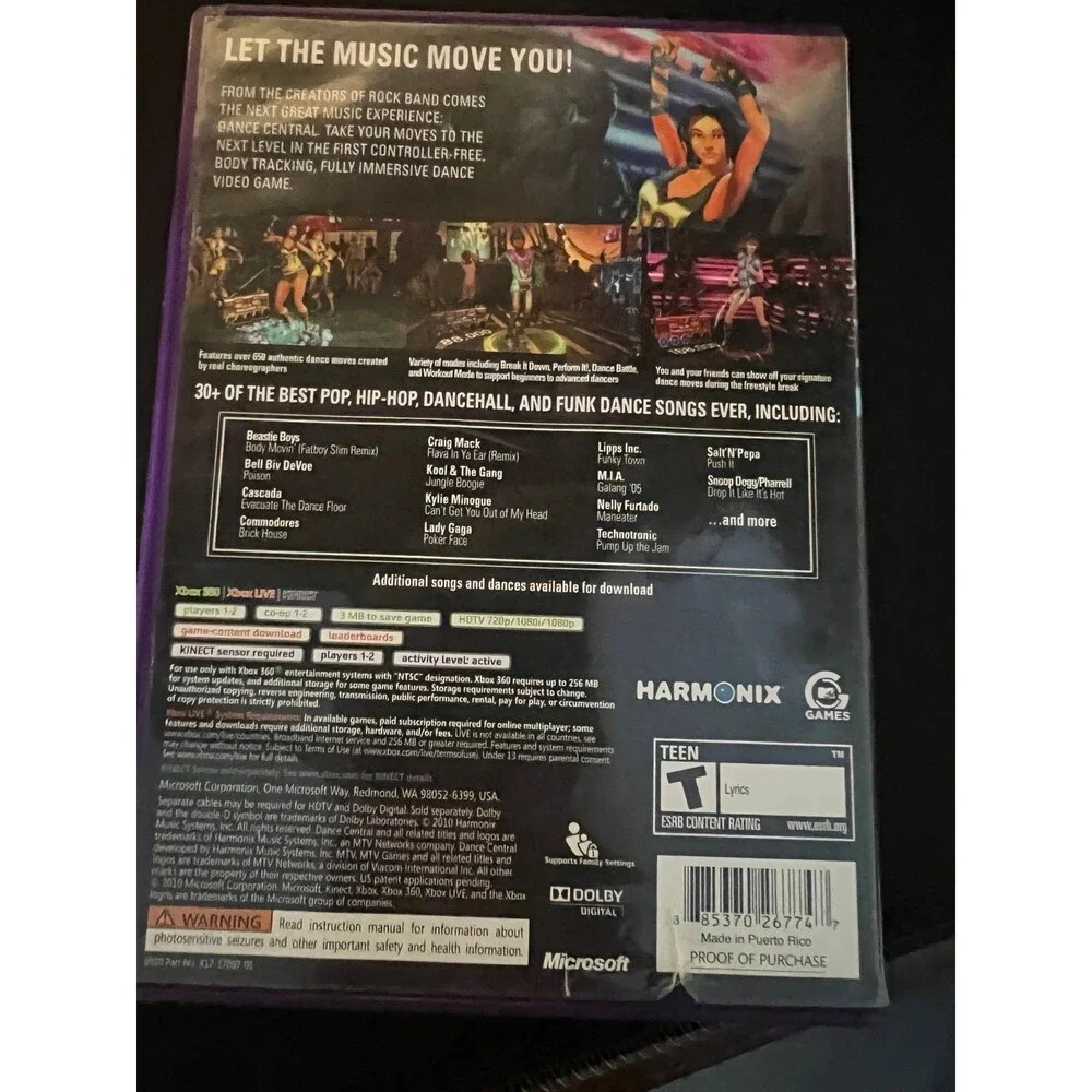 Dance Central Xbox 360